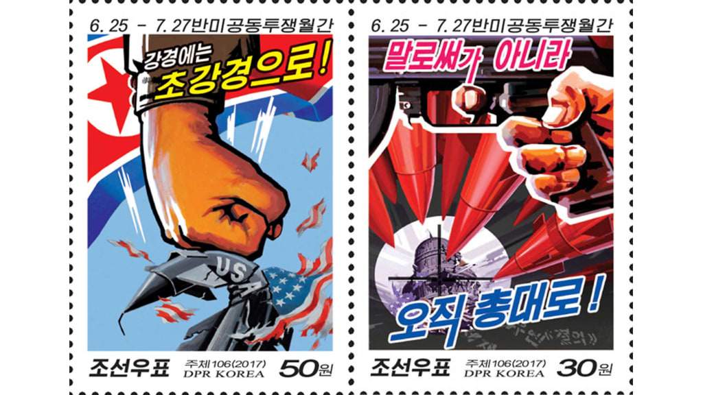 exemple de timbres anti-américains allant jusqu&#39;à représenter une attaque sur le capitole                  crédit photo:©CNN 