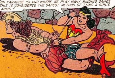 Wonder Woman, une pro du ficelage...