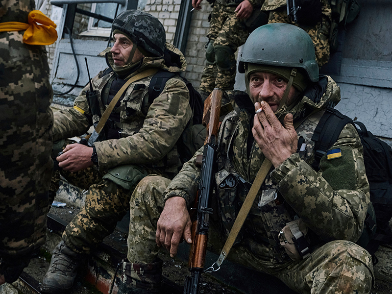 Des soldats ukrainiens dans la région de Donetsk