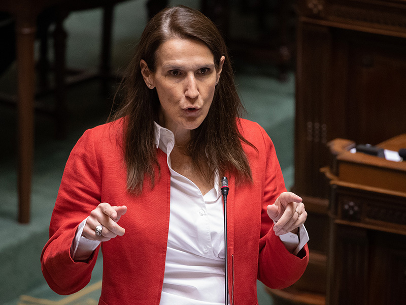 Sophie Wilmes à la chambre le 23 avril 2020