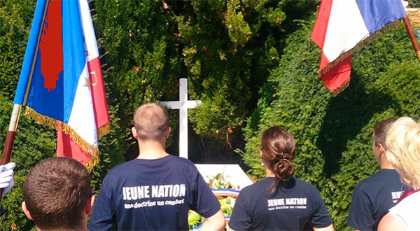 L’hommage de l’ADMP et de Jeune Nation sur la tombe du maréchal, en juillet 2014