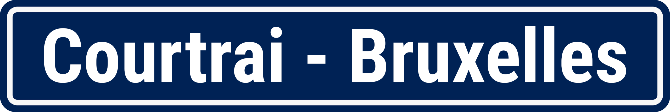 Courtrai - Bruxelles