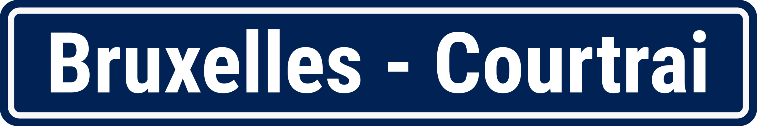 Bruxelles - Courtrai